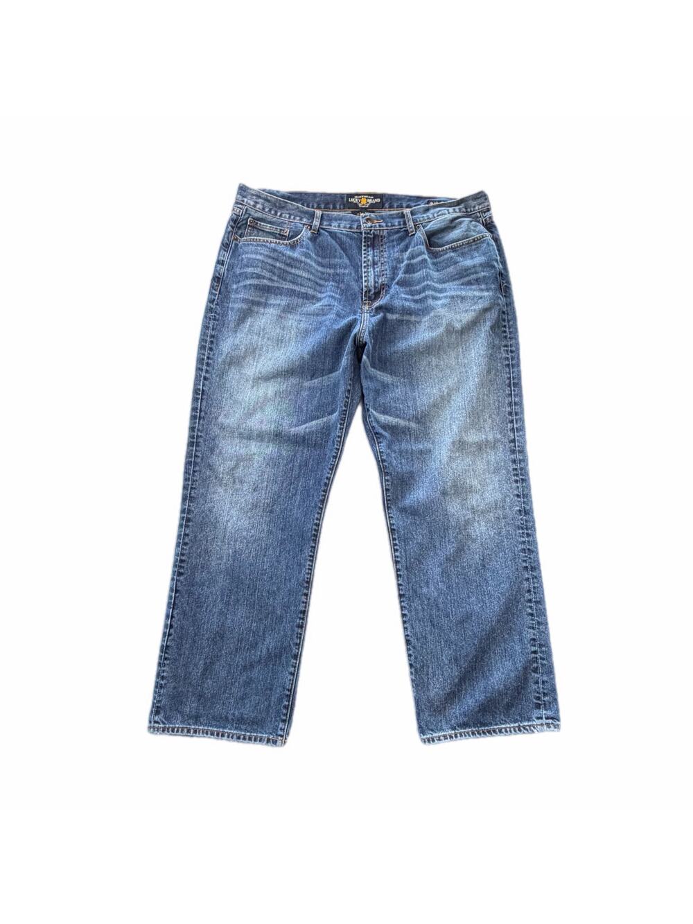 Lucky Brand Men's 42x30 181 Relaxed Straight Leg Basic Casual Simple Denim Jeans